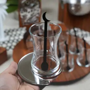 سيت صينية استكانات مجموعة هلال