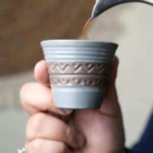 فنجان سيراميك ملون - يباع بالقطع - رصاصي